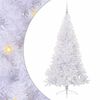 vidaXL &Aacute;rvore de Natal Artificial com 300 LEDs Branco 180 cm PVC e A&ccedil;o