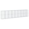vidaXL Cesto gabi&atilde;o com cobertura 850x100x200 cm ferro galvanizado