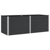 vidaXL Canteiro de jardim elevado Preto 250 x 100 x 91 cm