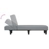 vidaXL Chaise longue tecido cinzento-claro