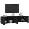 vidaXL Móveis de parede para TV 2 pcs 80x30x41 cm preto