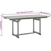 vidaXL Conjunto de jantar p/ jardim 5 pcs madeira de ac&aacute;cia maci&ccedil;a