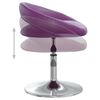 vidaXL Cadeiras de jantar girat&oacute;rias 2 pcs couro artificial roxo