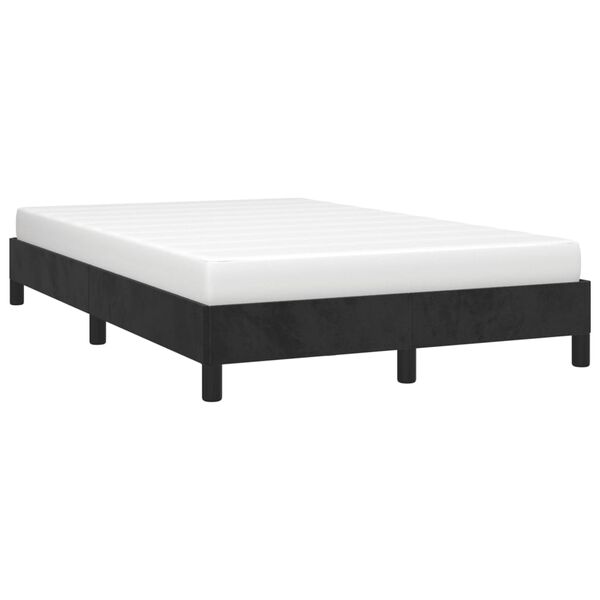 vidaXL Estrutura de cama sem colchão 120x200 cm veludo preto