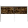 vidaXL Cabeceira de cama 150 cm derivados madeira/a&ccedil;o carvalho fumado