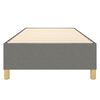 vidaXL Estrutura de cama com molas 80x200 cm tecido cinzento-escuro