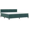 vidaXL Cama Box com colch&atilde;o Verde Escuro 200 x 200 cm Veludo