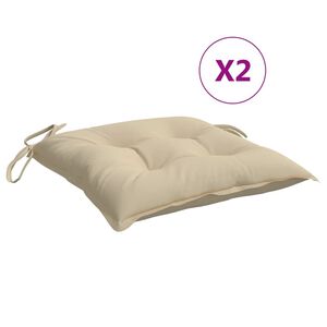 vidaXL Almofad&otilde;es para m&oacute;veis de paletes 2 pcs tecido oxford bege