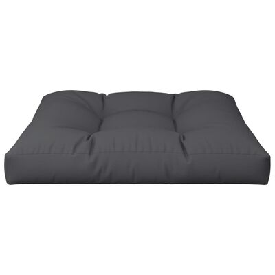 vidaXL Almofadão para sofá de paletes 80x80x12 cm tecido preto