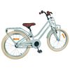 vidaXL Bicicleta Infantil 18 Polegadas para 5-7 anos Verde Claro