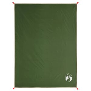 vidaXL Toalha de piquenique com estacas 205x155 cm verde
