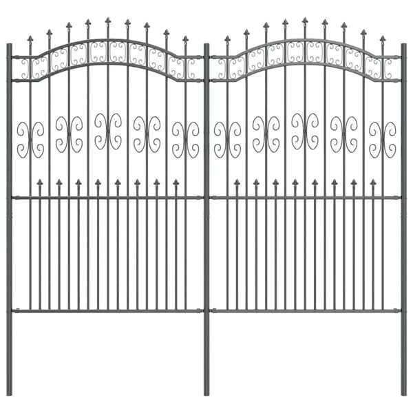 vidaXL Cerca para Jardim Cinzeto 240 x 228 cm