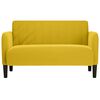 vidaXL Sof&aacute;-luvas 109 cm veludo amarelo