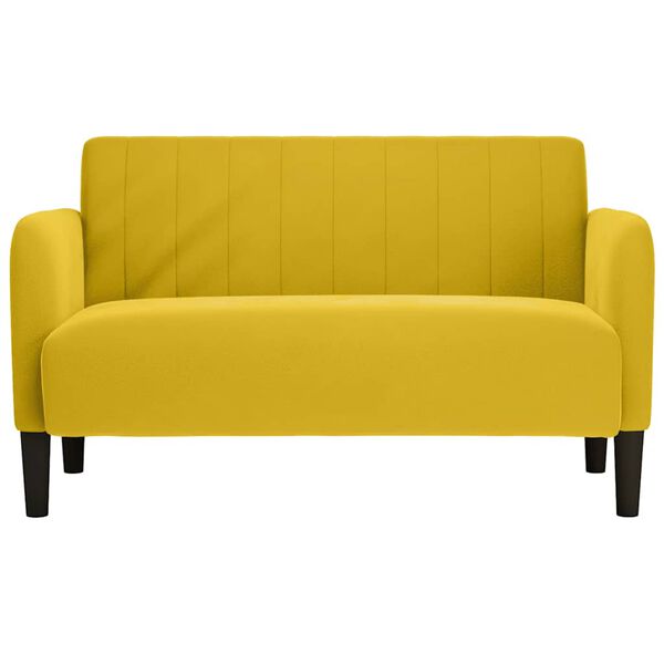 vidaXL Sof&aacute;-luvas 109 cm veludo amarelo