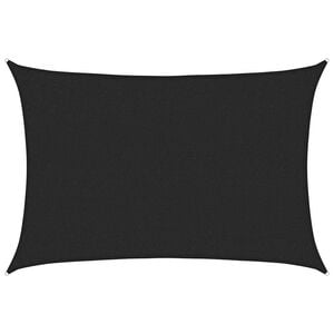 vidaXL Para-sol estilo vela 160 g/m&sup2; 2x2,5 m PEAD preto