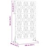 vidaXL Protetor de Privacidade Cinzeto 100 x 50 x 180 cm