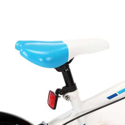 vidaXL Bicicleta de criança roda 20" azul e branco