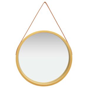 vidaXL Espelho de parede com al&ccedil;a 60 cm dourado