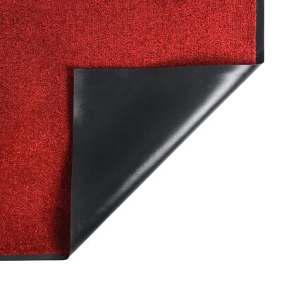 vidaXL Tapete de porta 60x80 cm vermelho