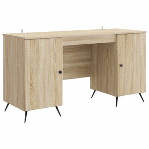 vidaXL Mesa Carvalho Sonoma 142,5 x 50 x 75 cm Derivados de Madeira