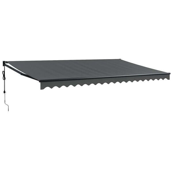 vidaXL Toldo retr&aacute;til autom&aacute;tico 5x3 m antracite