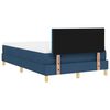 vidaXL Cama Box Spring LED com colch&atilde;o Azul 120 x 190 cm tecido