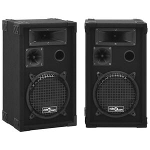 vidaXL Colunas de palco Hifi profissionais passivas 2 pcs 800 W preto