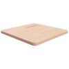 vidaXL Tampo de mesa quadrado 50x50x2,5 cm carvalho maci&ccedil;o n&atilde;o tratado