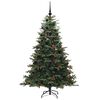 vidaXL &Aacute;rvore de Natal Artificial Verde 180 cm PVC, Metal e Pl&aacute;stico