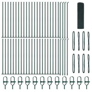 vidaXL Poste de Cerca Verde