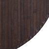 vidaXL Tapete redondo 100 cm bambu castanho-escuro