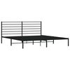 vidaXL Estrutura de cama com cabeceira 183x213 cm metal preto