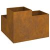 vidaXL Vaso de Jardim Ferro Enferrujado 80 x 80 x 60 cm A&ccedil;o corten