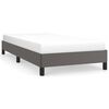 vidaXL Estrutura de cama 100x200 cm couro artificial cinzento