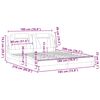 vidaXL Estrutura de cama Viana sem colch&atilde;o 180x200 cm couro artificial cappuccino
