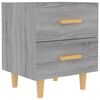 vidaXL Mesa de cabeceira 40x35x47,5 cm sonoma cinzento