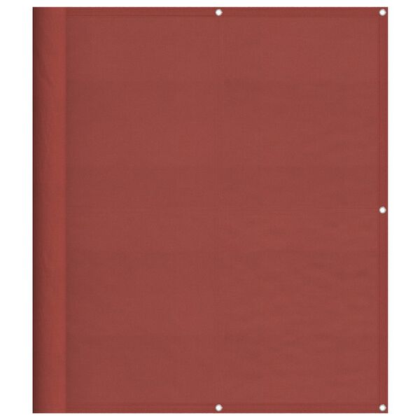 vidaXL Tela de varanda 120x1000 cm 100% poli&eacute;ster oxford terracota