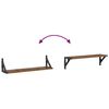 vidaXL Prateleiras de Parede 2 pcs Madeira Antiga 60 x 15 x 15,5 cm
