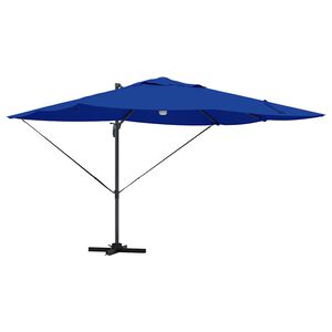 vidaXL Guarda-sol 351 x 250 x 253 cm Poli&eacute;ster e Alum&iacute;nio Azul Azur