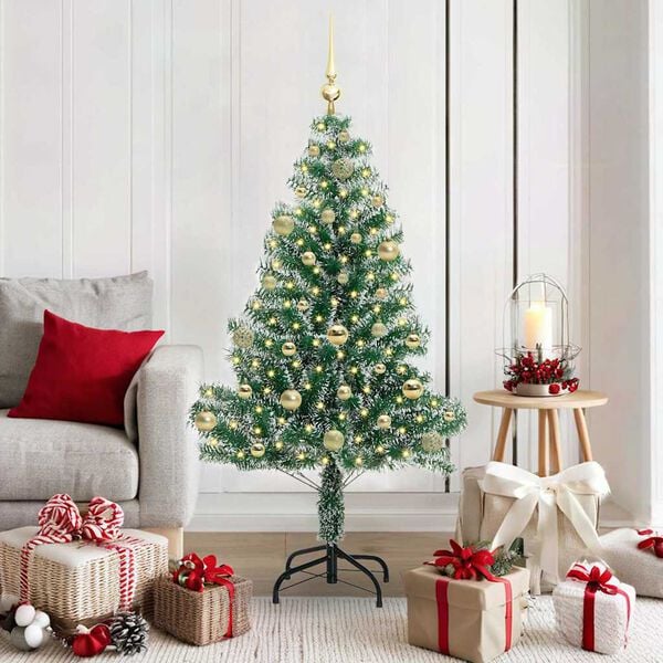 vidaXL &Aacute;rvore de Natal Artificial Coberta de Neve com Luzes de LED