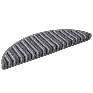 vidaXL Tapetes Adesivos para Escadas 15 unid. 56 x 17 x 3 cm Non-Slip