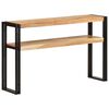 vidaXL Mesa consola 120x30x75 cm madeira de ac&aacute;cia maci&ccedil;a