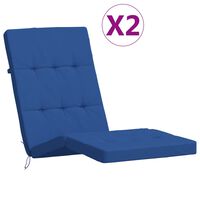 vidaXL Almofadões p/ cadeira de terraço 2 pcs tecido oxford azul real