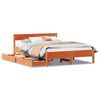 vidaXL Cama sem colch&atilde;o 120x190 cm madeira pinho maci&ccedil;a castanho-mel