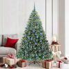 vidaXL &Aacute;rvore de Natal Artificial com 300 LEDs Verde 180 cm PE e PVC