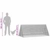 vidaXL Gaiola para galinhas Prateado 215 x 100 x 85 cm A&ccedil;o Galvanizado