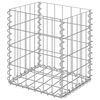 vidaXL Cestos gabi&atilde;o 2 pcs a&ccedil;o galvanizado 30x30x40 cm