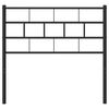 vidaXL Cabeceira de substitui&ccedil;&atilde;o 107 cm metal preto