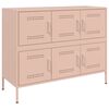 vidaXL Aparador 100,5x39x79 cm a&ccedil;o rosa