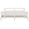 vidaXL Estrutura de cama c/ cabeceira sem colch&atilde;o 200x200 cm branco